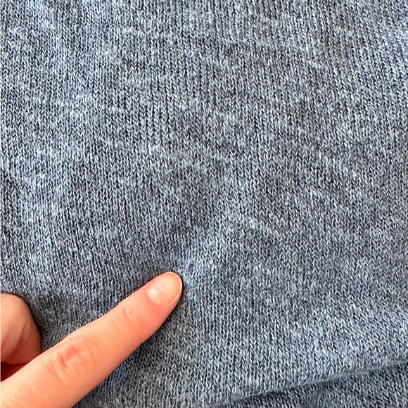 Abercrombie & Fitch Womens Sweater Blue Lightweight Front Wrap Pullover Size S - Picture 6 of 9